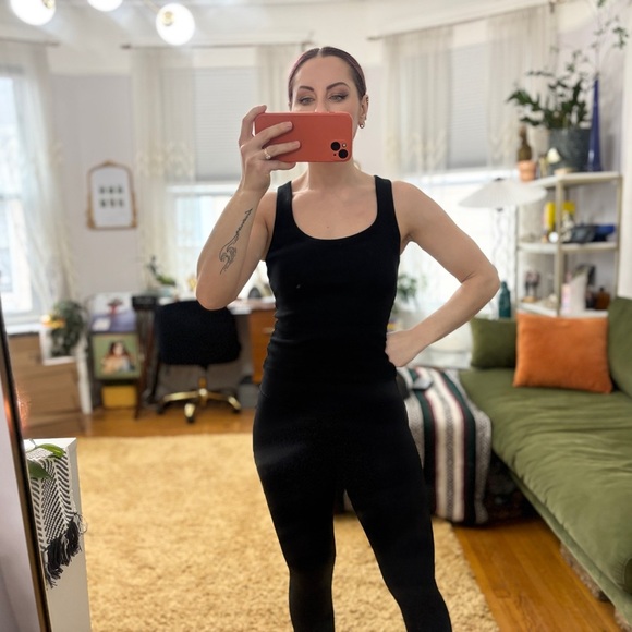 NWOT Zara Ribbed Basic Black Sleeveless Ribbed Basic Tank Top - Sz Small - Picture 4 of 6